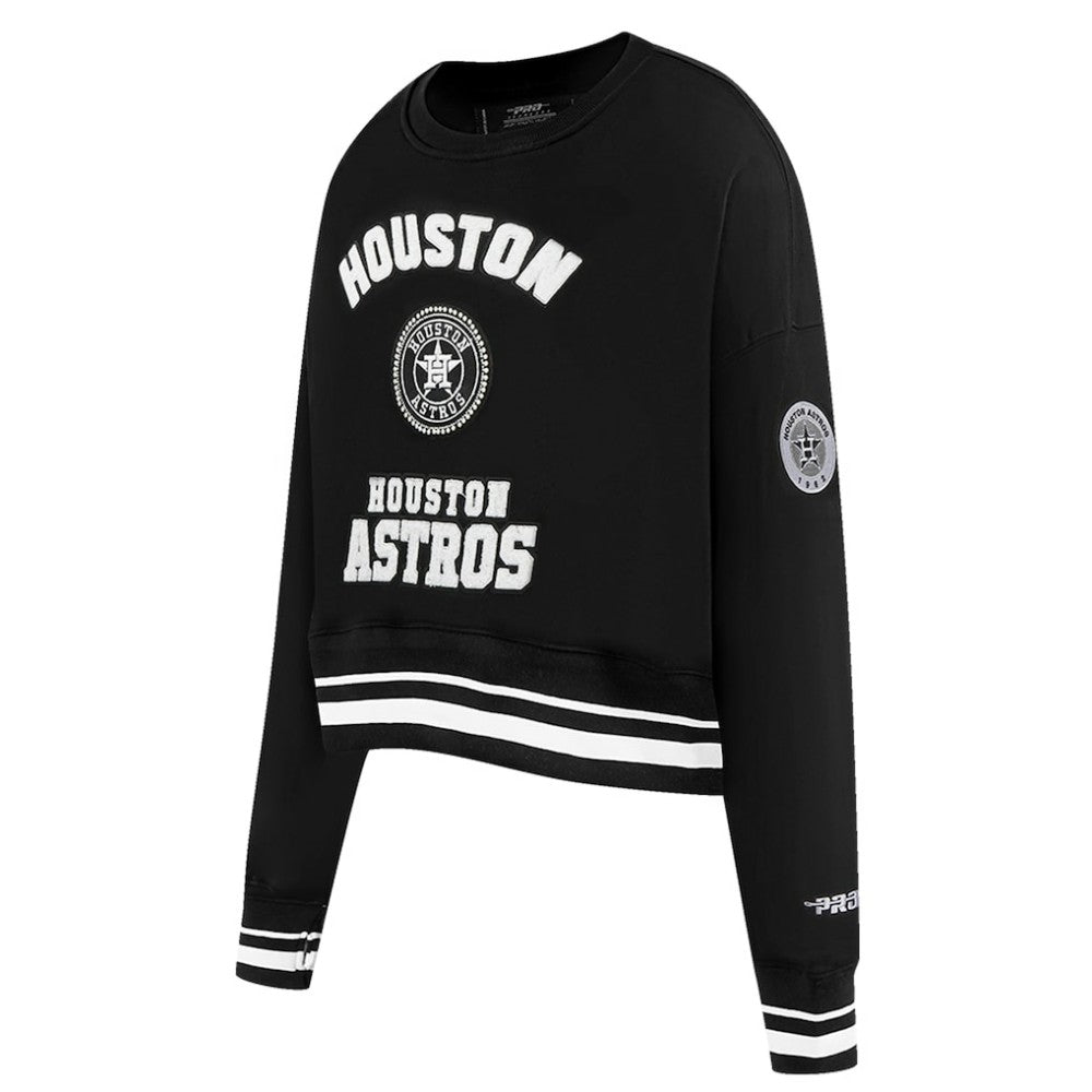 Houston Astros Pro Standard Women's Pearl Cropped Pullover Sweatshirt
 Near Me