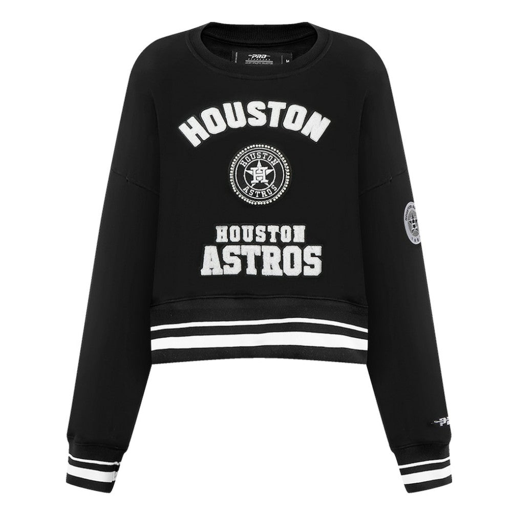 Houston Astros Pro Standard Women's Pearl Cropped Pullover Sweatshirt
 Near Me