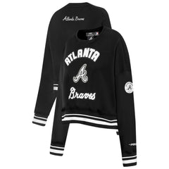 Atlanta Braves Pro Standard Women's Pearl Cropped Pullover Sweatshirt
 Clearance