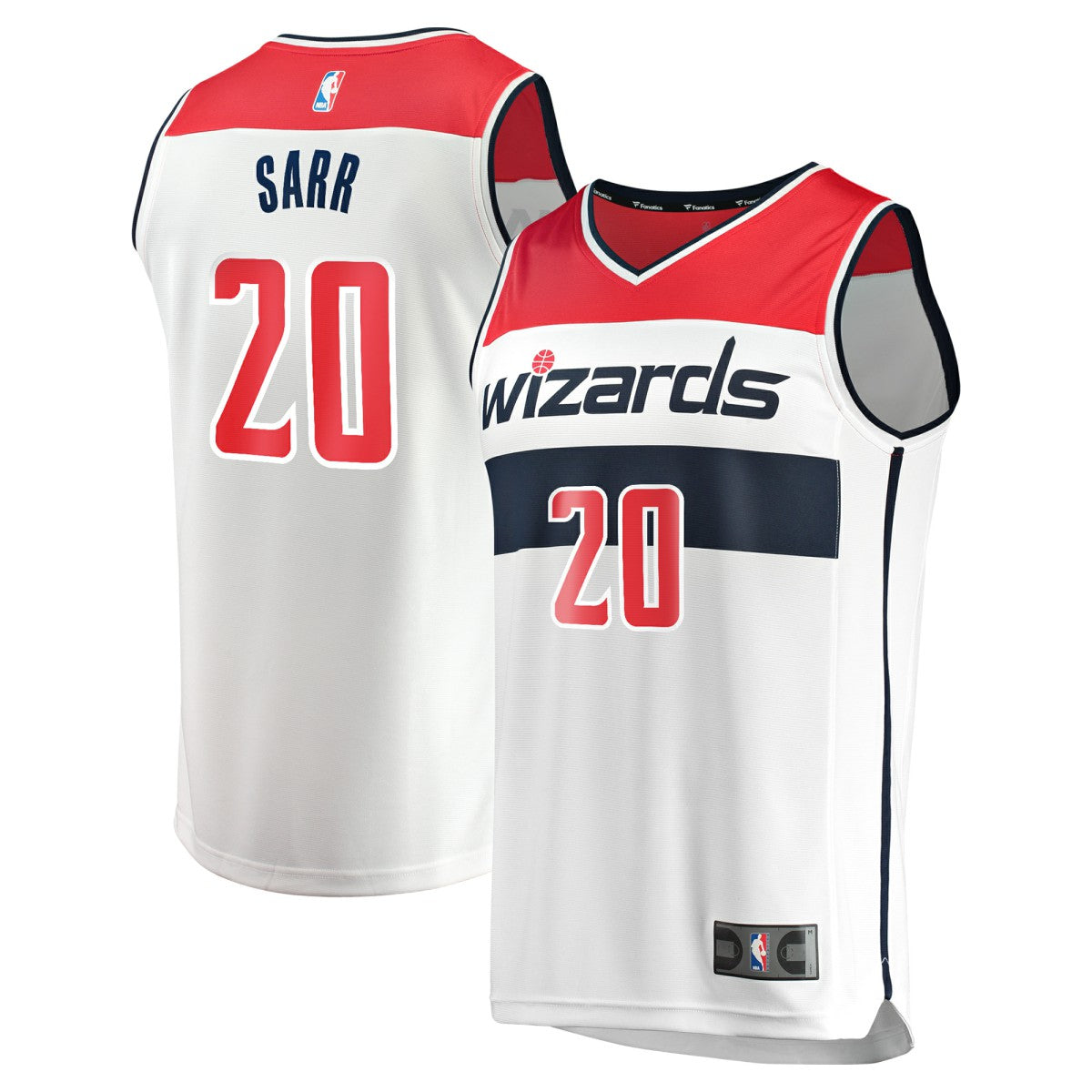 Fanatics - Alexandre Sarr Washington Wizards Fast Break Replica Player Jersey - Association Edition - White