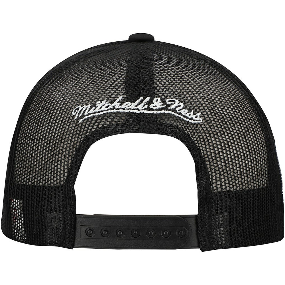 Mitchell & Ness - Brooklyn Nets Script Trucker Adjustable Hat - Black