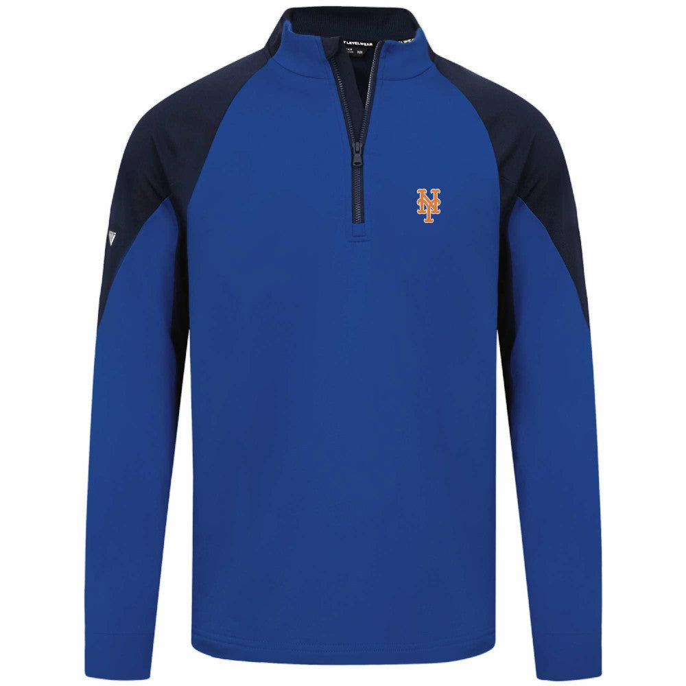 New York Mets Levelwear Cadet Insignia 2.0 Raglan Quarter-Zip Jacket On Sale