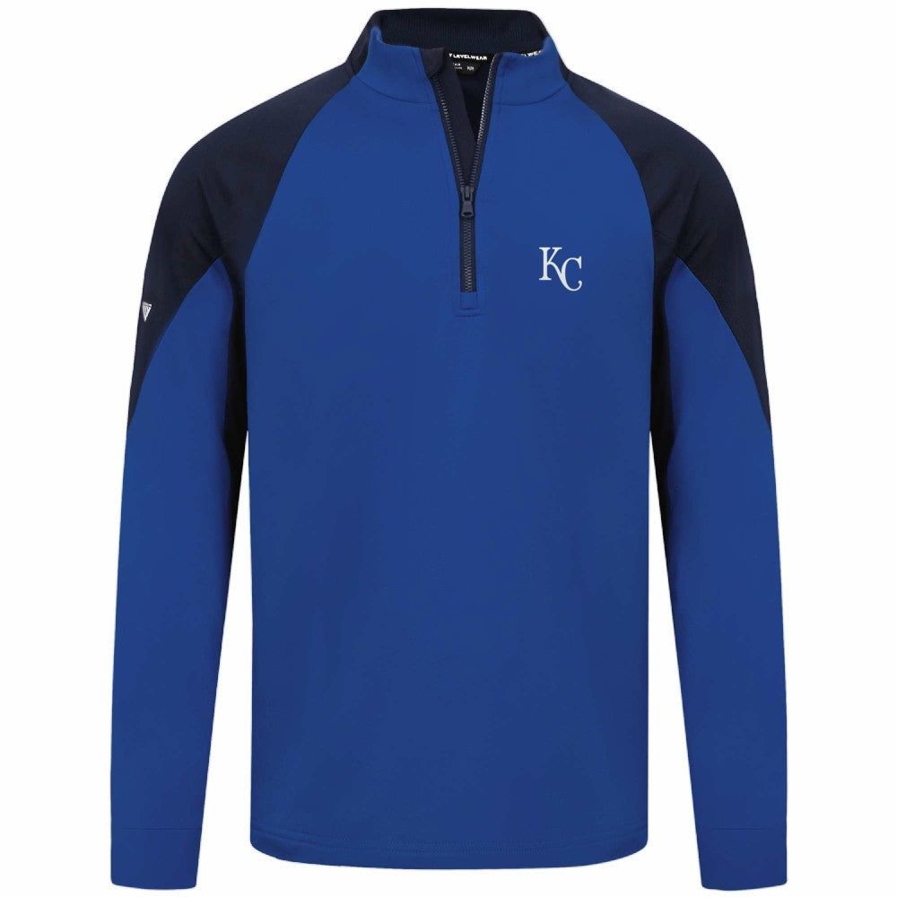 Kansas City Royals Levelwear Cadet Insignia 2.0 Raglan Quarter-Zip Jacket Sale