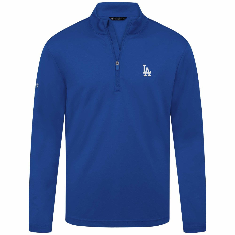 Los Angeles Dodgers Levelwear Heron Insignia 2.0 Quarter-Zip Jacket Clearance