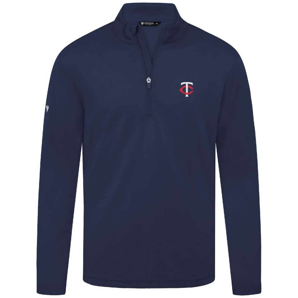 Minnesota Twins Levelwear Heron Insignia 2.0 Quarter-Zip Jacket Clearance