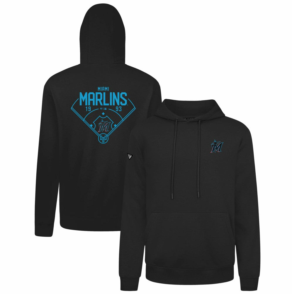 Miami Marlins Levelwear Podium Primary Pullover Hoodie Online