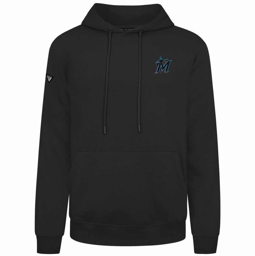 Miami Marlins Levelwear Podium Primary Pullover Hoodie Online