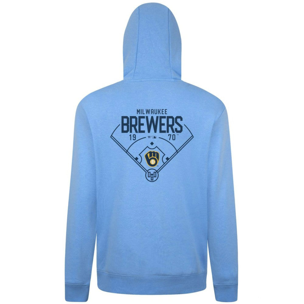 Milwaukee Brewers Levelwear Podium Primary Pullover Hoodie discount