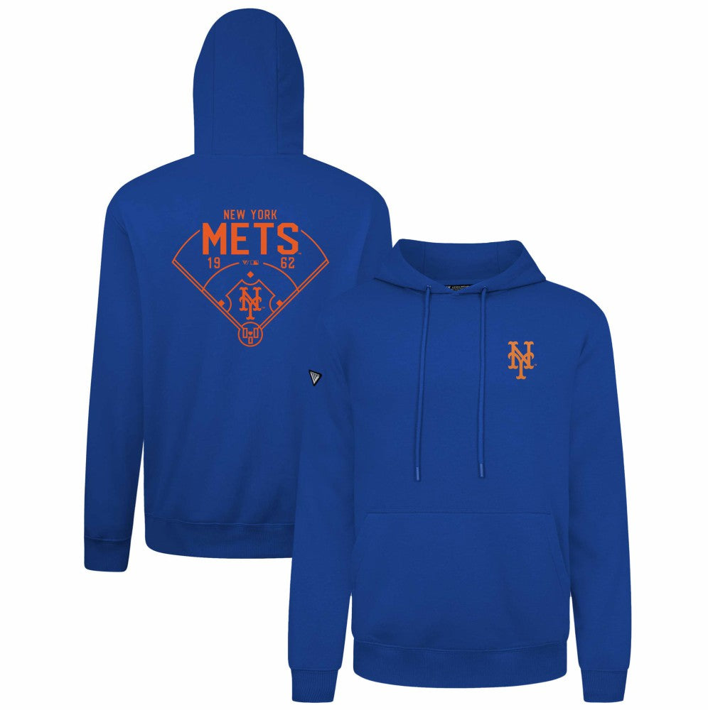 New York Mets Levelwear Podium Primary Pullover Hoodie Near Me