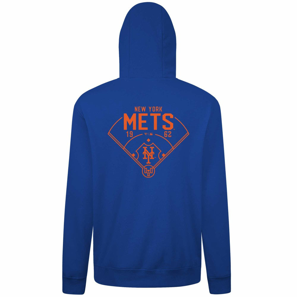 New York Mets Levelwear Podium Primary Pullover Hoodie Near Me