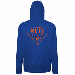New York Mets Levelwear Podium Primary Pullover Hoodie Near Me