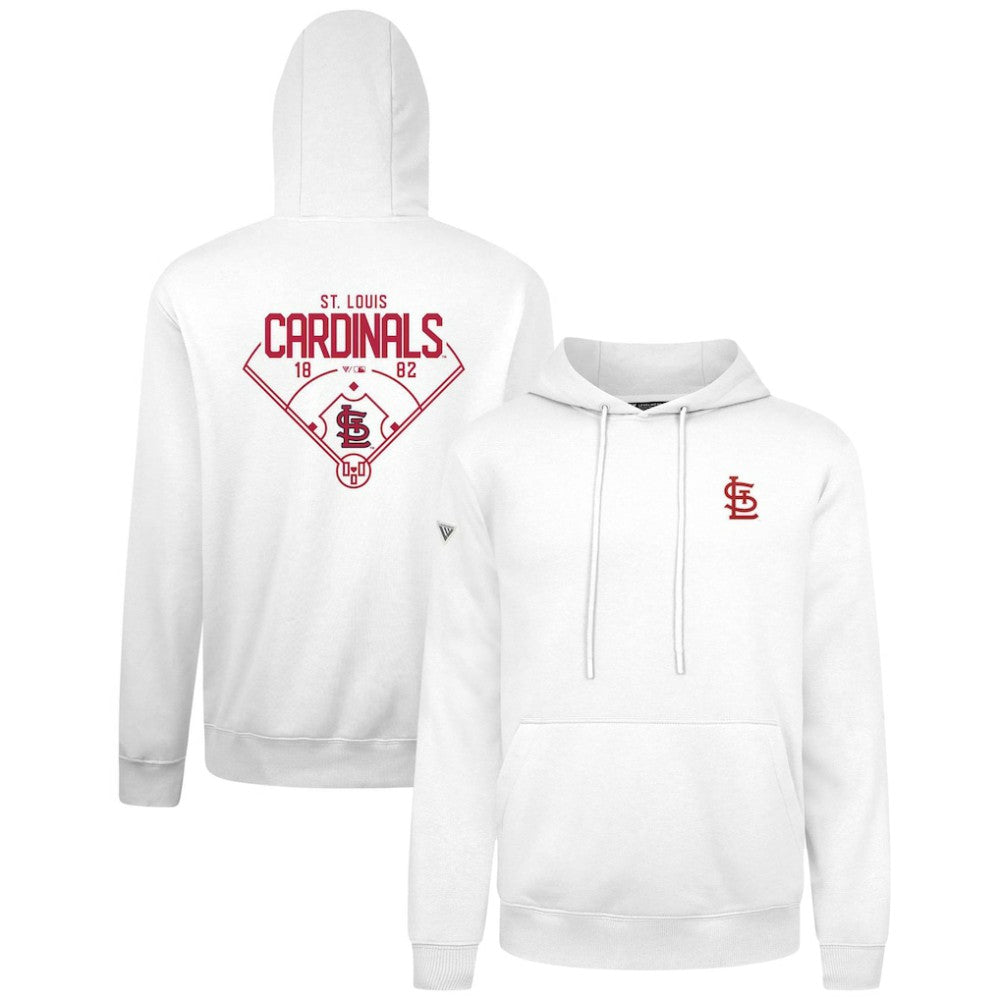 St. Louis Cardinals Levelwear Podium Primary Pullover Hoodie Clearance