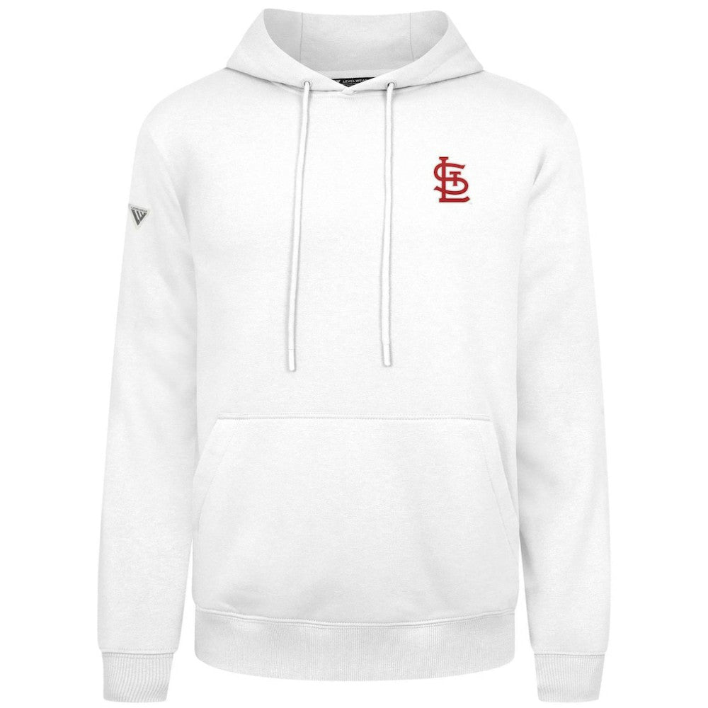 St. Louis Cardinals Levelwear Podium Primary Pullover Hoodie Clearance