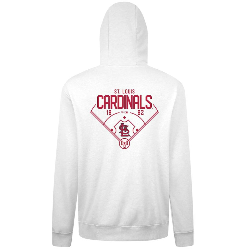 St. Louis Cardinals Levelwear Podium Primary Pullover Hoodie Clearance