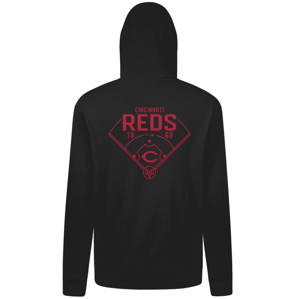 Cincinnati Reds Levelwear Podium Primary Pullover Hoodie for sale