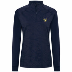 Milwaukee Brewers Levelwear Women's Amethyst Insignia 2.0 Quarter-Zip Jacket Lifestyle
