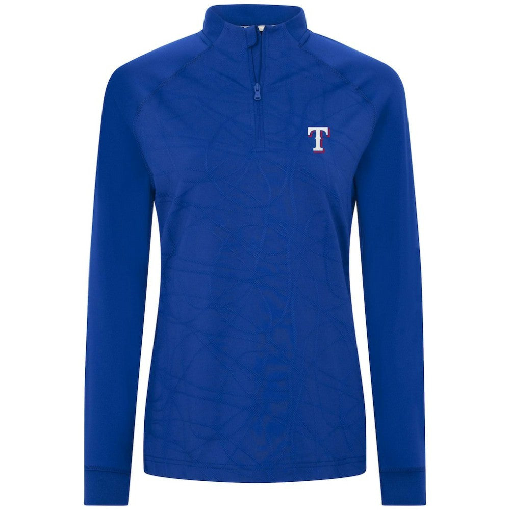 Texas Rangers Levelwear Women's Amethyst Insignia 2.0 Quarter-Zip Jacket On Sale