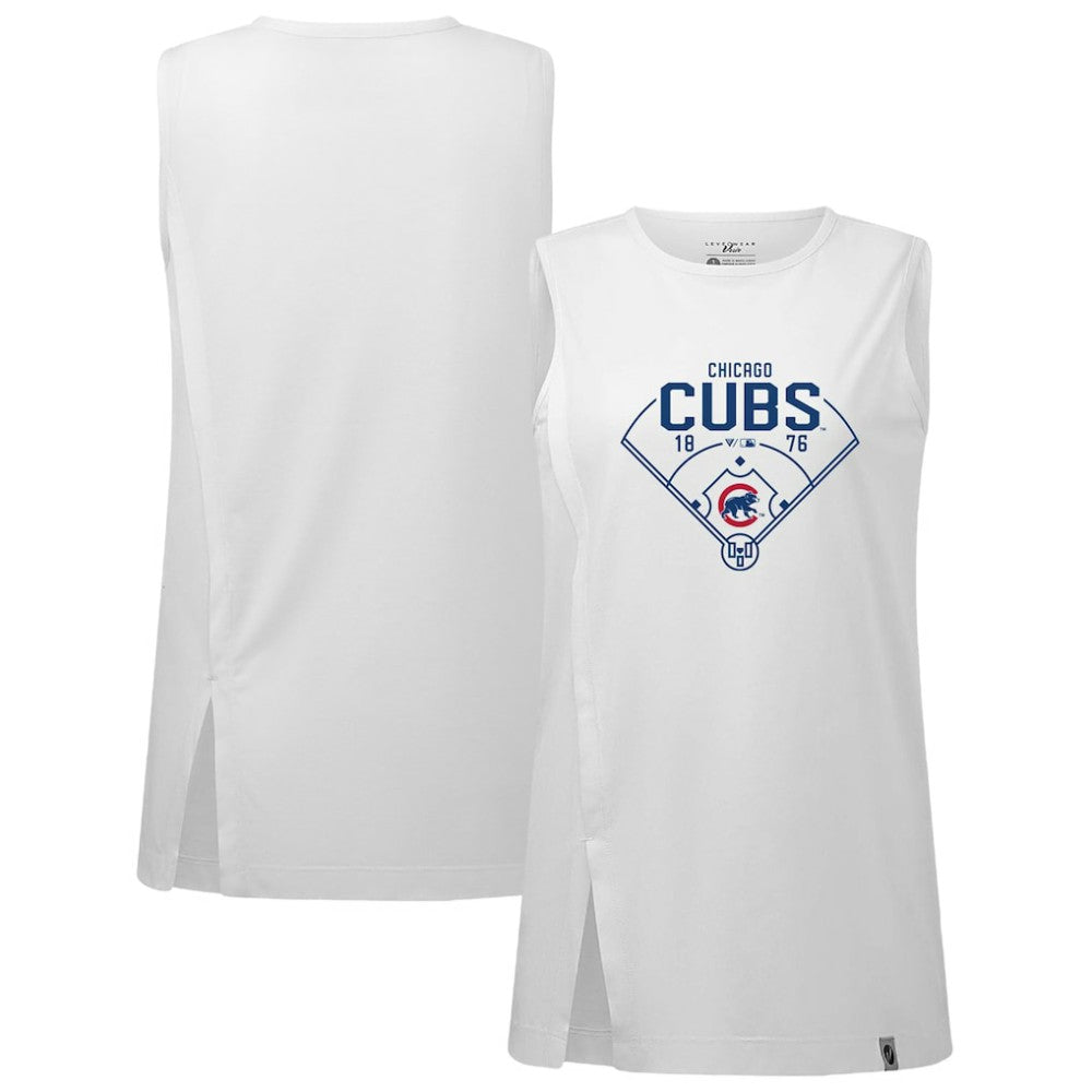 Chicago Cubs Levelwear Women's Influx Home Field Tank Top Sale