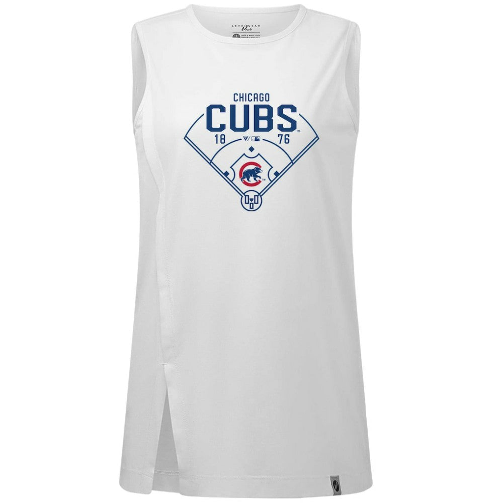 Chicago Cubs Levelwear Women's Influx Home Field Tank Top Sale