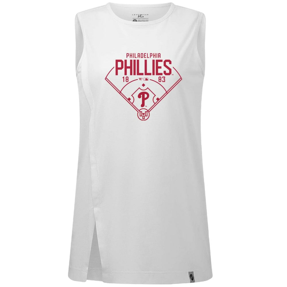 Philadelphia Phillies Levelwear Women's Influx Home Field Tank Top Near Me