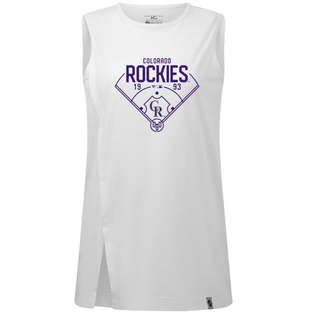 Colorado Rockies Levelwear Women's Influx Home Field Tank Top Sale