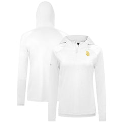 San Diego Padres Levelwear Women's Raven Insignia 2.0 Quarter-Zip Jacket Clearance