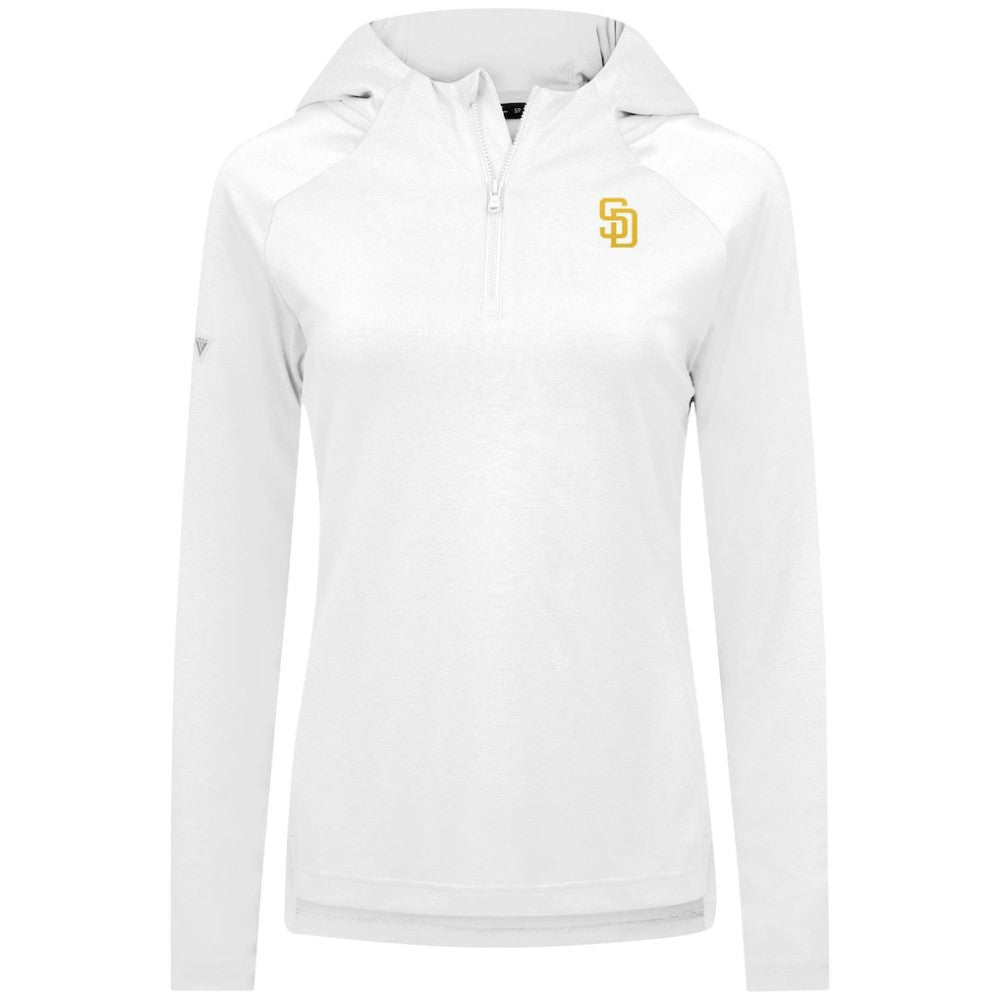 San Diego Padres Levelwear Women's Raven Insignia 2.0 Quarter-Zip Jacket Clearance
