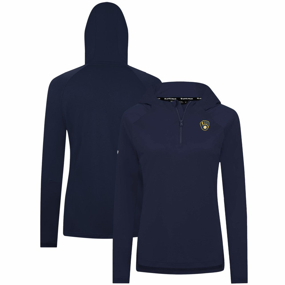 Milwaukee Brewers Levelwear Women's Raven Insignia 2.0 Quarter-Zip Jacket Near Me