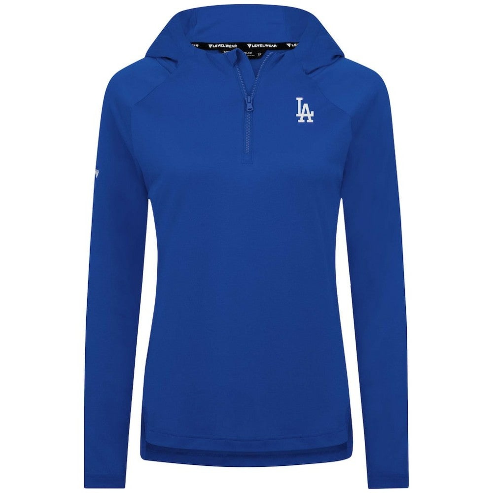 Los Angeles Dodgers Levelwear Women's Raven Insignia 2.0 Quarter-Zip Jacket Clearance