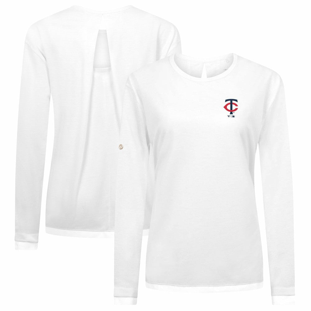 Minnesota Twins Levelwear Women's Sequoia Primary Logo Long Sleeve T-Shirt for sale