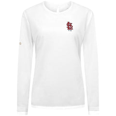 St. Louis Cardinals Levelwear Women's Sequoia Primary Logo Long Sleeve T-Shirt Lifestyle
