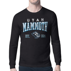 Utah Mammoth - Starter Retro Graphic Long Sleeve T-Shirt Black