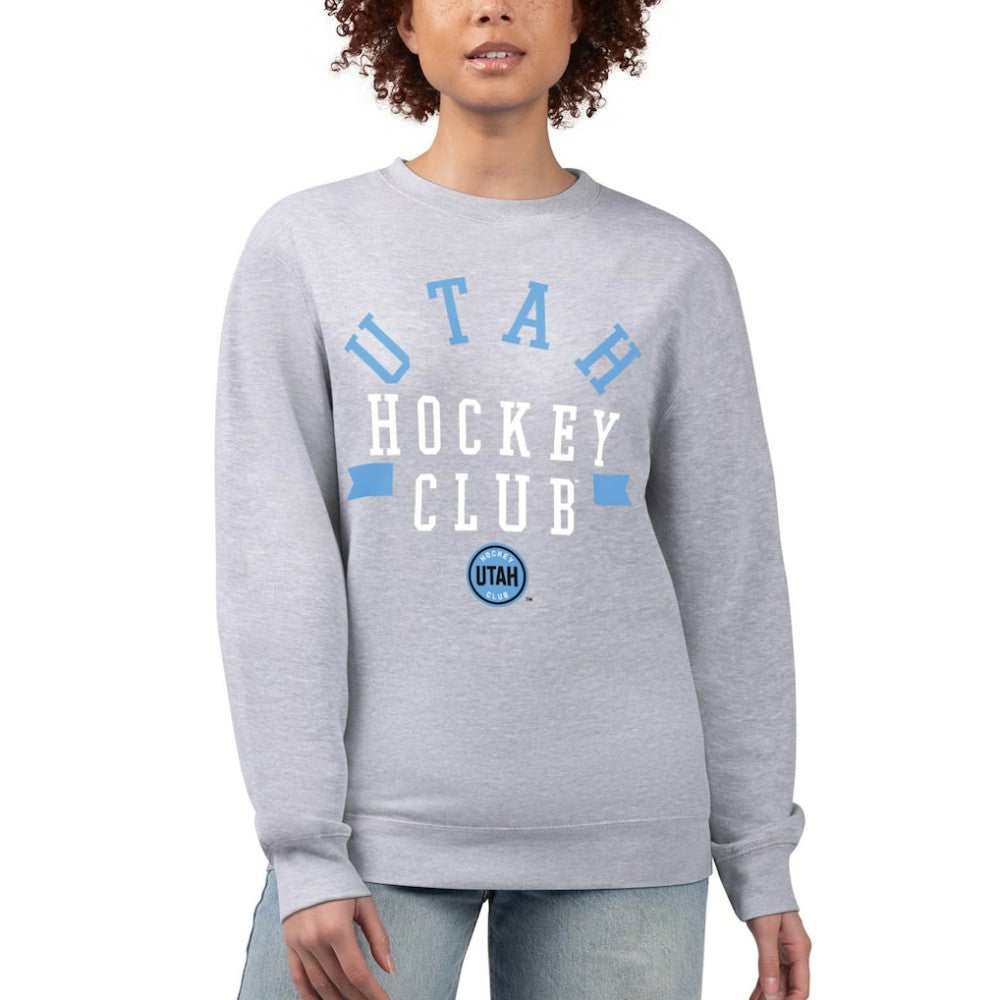 Utah Mammoth - G-III 4Her by Carl Banks Women's Graphic Pullover Sweatshirt Heather Gray