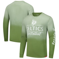 NBA - Boston Celtics Sportiqe Unisex Sun Fade Vintage Mohave Long Sleeve T-Shirt - Olive