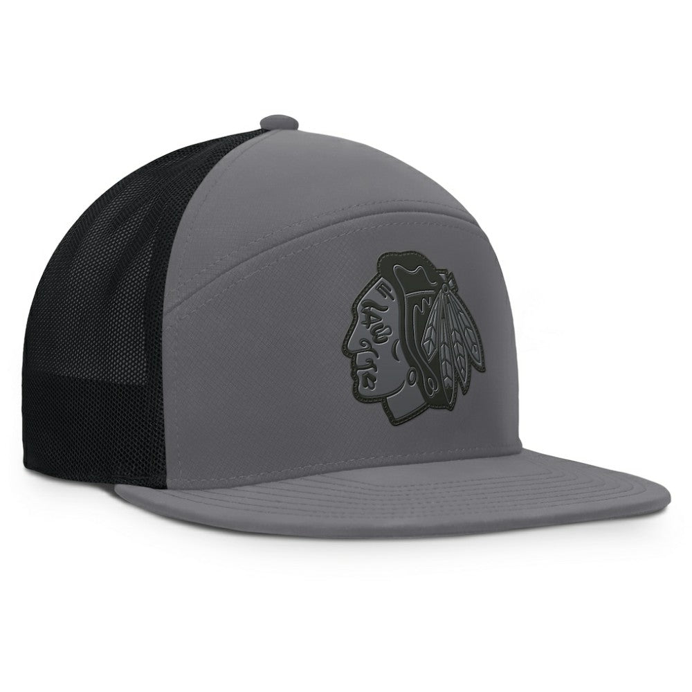Chicago Blackhawks Fanatics Fairweather Adjustable Hat Charcoal