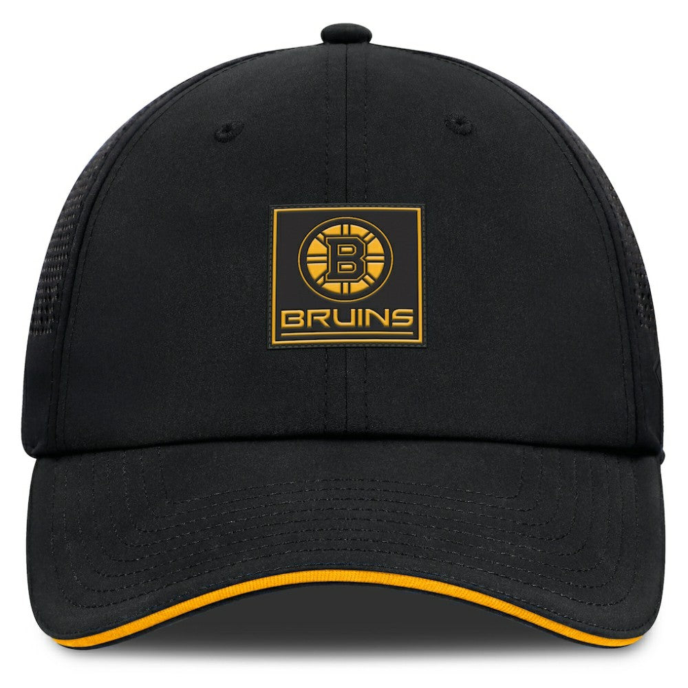 Boston Bruins Fanatics Driver Adjustable Hat Black