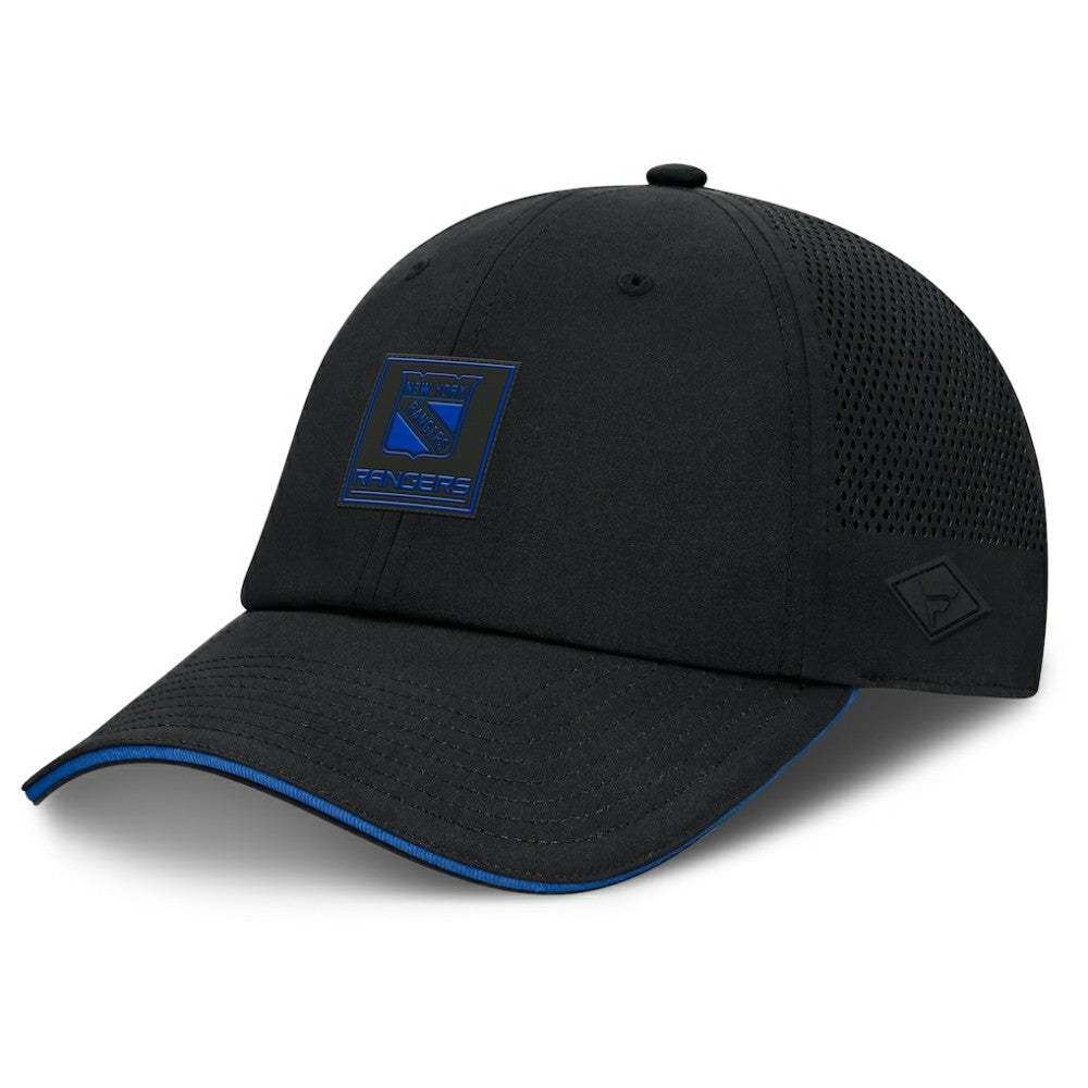 New York Rangers Fanatics Driver Adjustable Hat Black