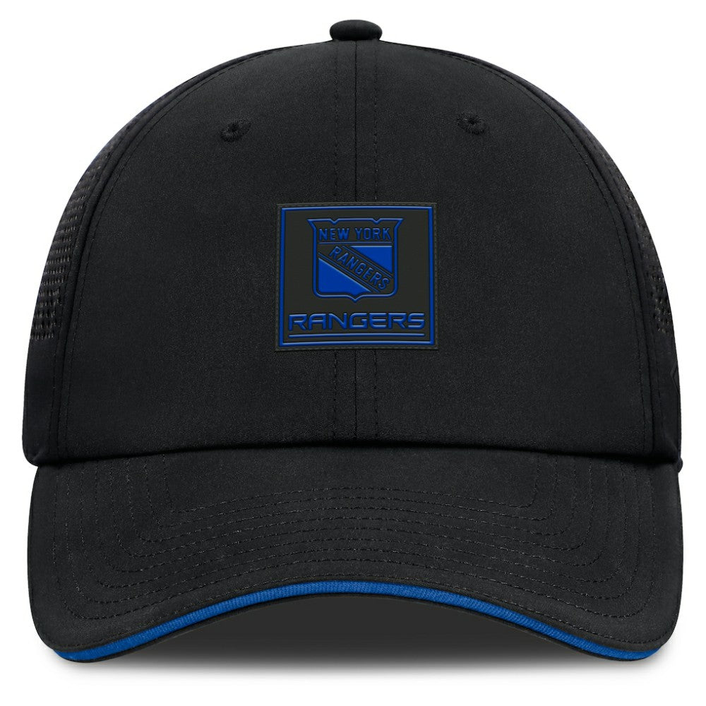 New York Rangers Fanatics Driver Adjustable Hat Black