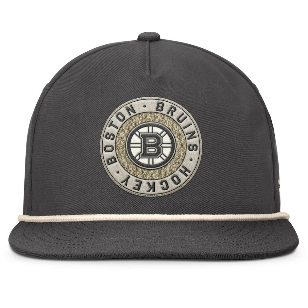 Boston Bruins Fanatics Closer Adjustable Hat Charcoal