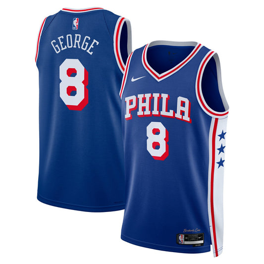 Paul George Philadelphia 76ers Unisex 2024 Offseason Addition Swingman Jersey - Royal | NBA Jerseys