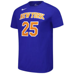 Nike - Mikal Bridges New York Knicks Unisex Name & Number T-Shirt - Blue