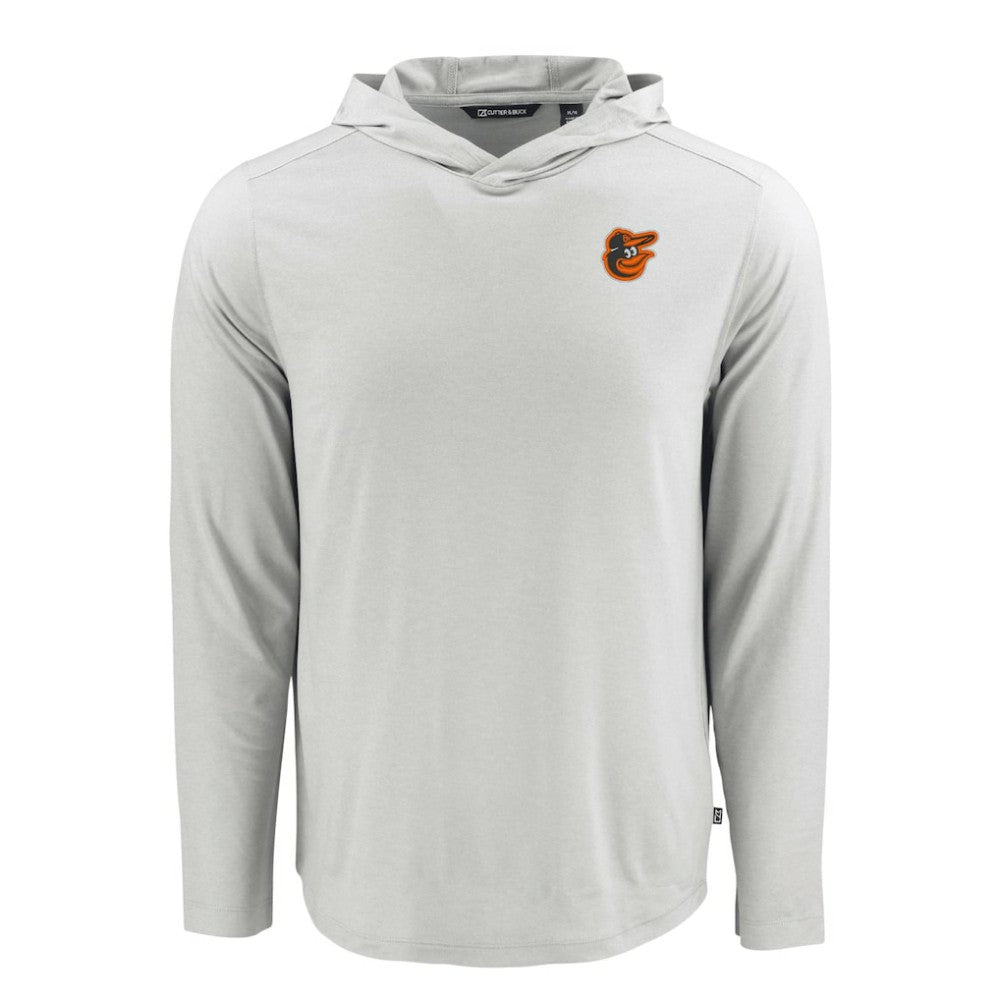 Baltimore Orioles Cutter & Buck Coastline Epic Comfort Recycled Eco Hoodie Long Sleeve T-Shirt Lifestyle