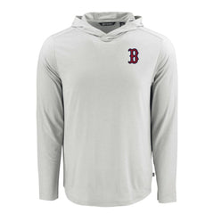 Boston Red Sox Cutter & Buck Coastline Epic Comfort Recycled Eco Hoodie Long Sleeve T-Shirt On Sale