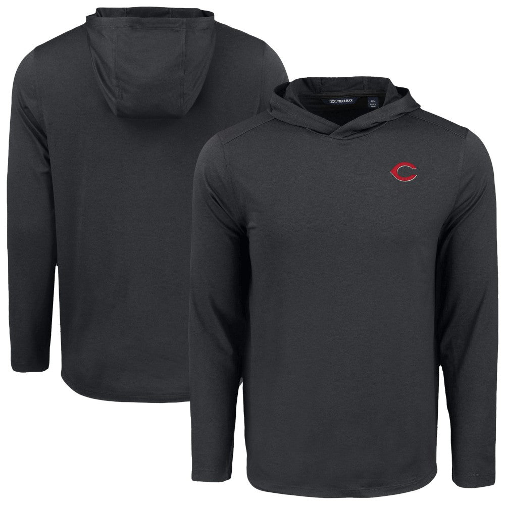 Cincinnati Reds Cutter & Buck Coastline Epic Comfort Recycled Eco Hoodie Long Sleeve T-Shirt Sale
