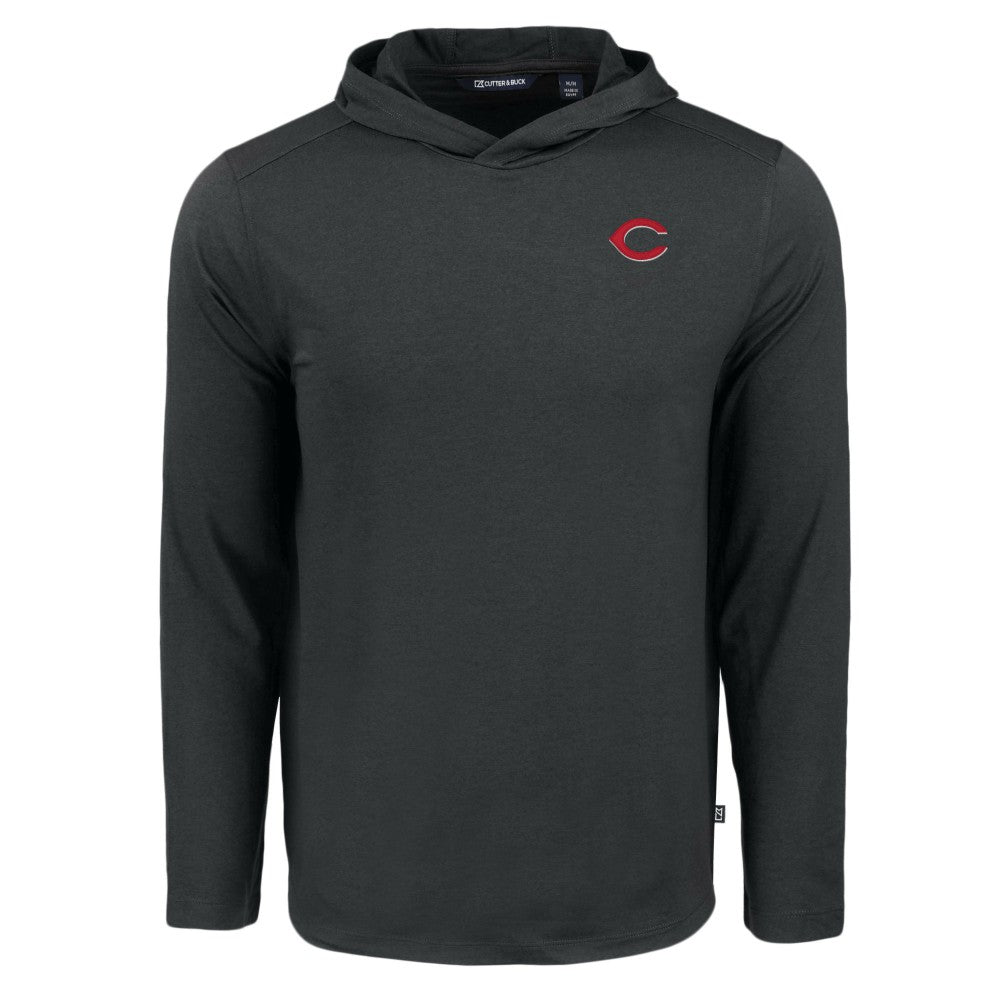 Cincinnati Reds Cutter & Buck Coastline Epic Comfort Recycled Eco Hoodie Long Sleeve T-Shirt Sale