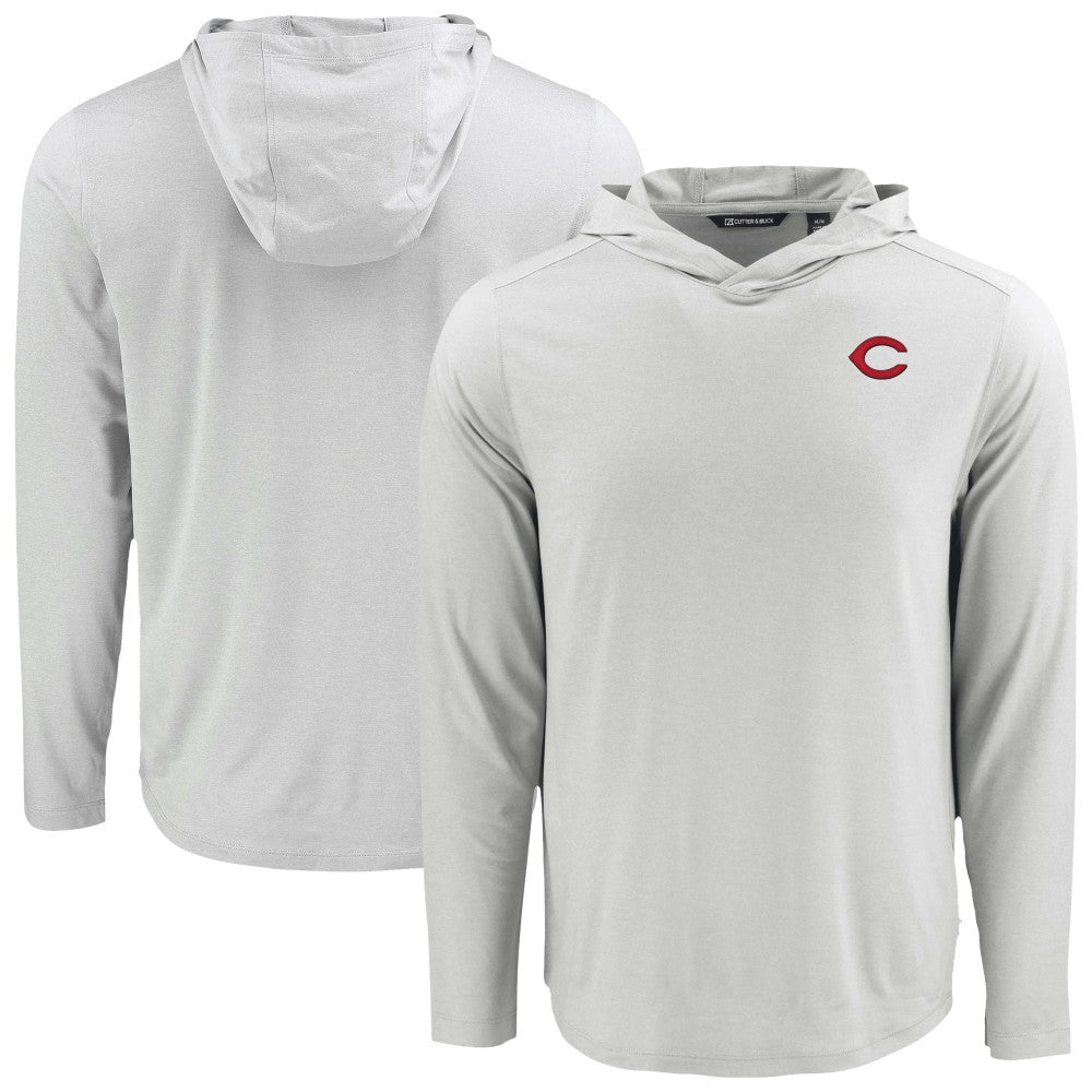 Cincinnati Reds Cutter & Buck Coastline Epic Comfort Recycled Eco Hoodie Long Sleeve T-Shirt Near Me