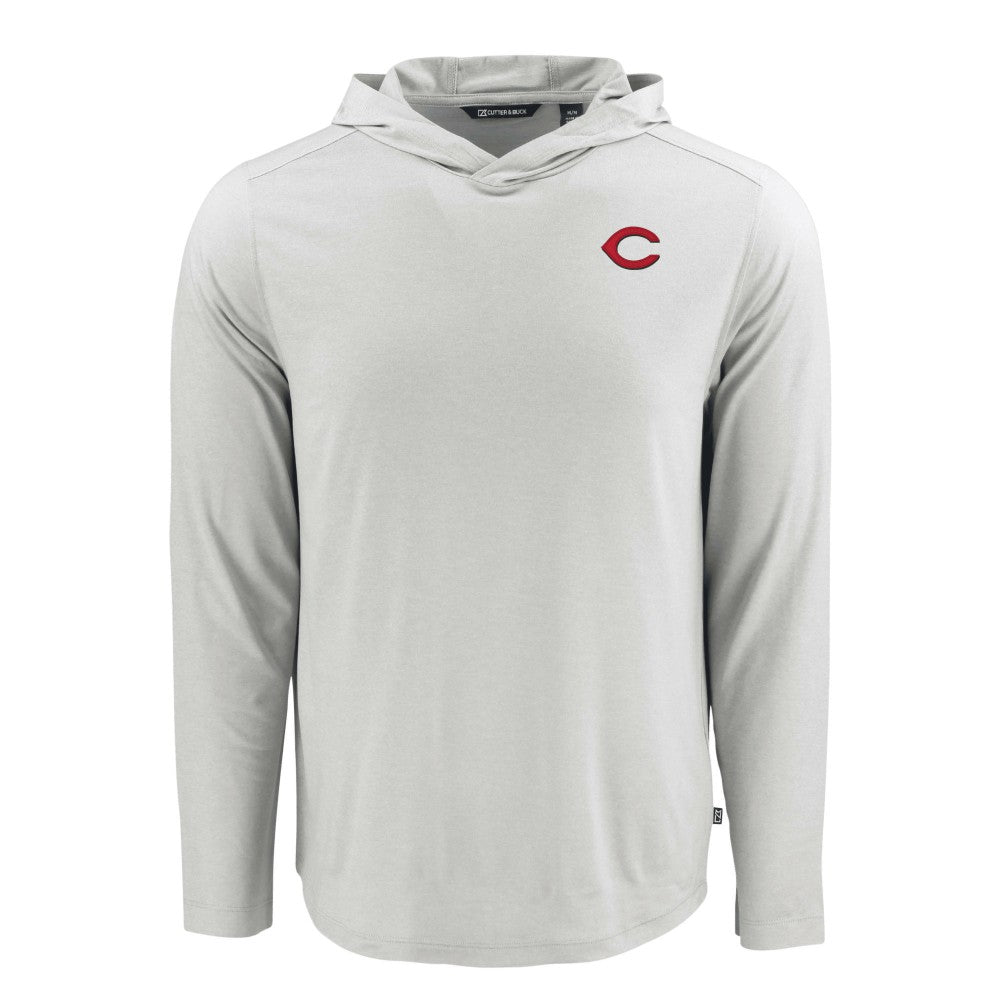 Cincinnati Reds Cutter & Buck Coastline Epic Comfort Recycled Eco Hoodie Long Sleeve T-Shirt Near Me
