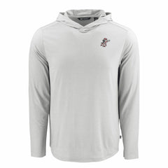 Cincinnati Reds Cutter & Buck Coastline Epic Comfort Recycled Eco Hoodie Long Sleeve T-Shirt On Sale
