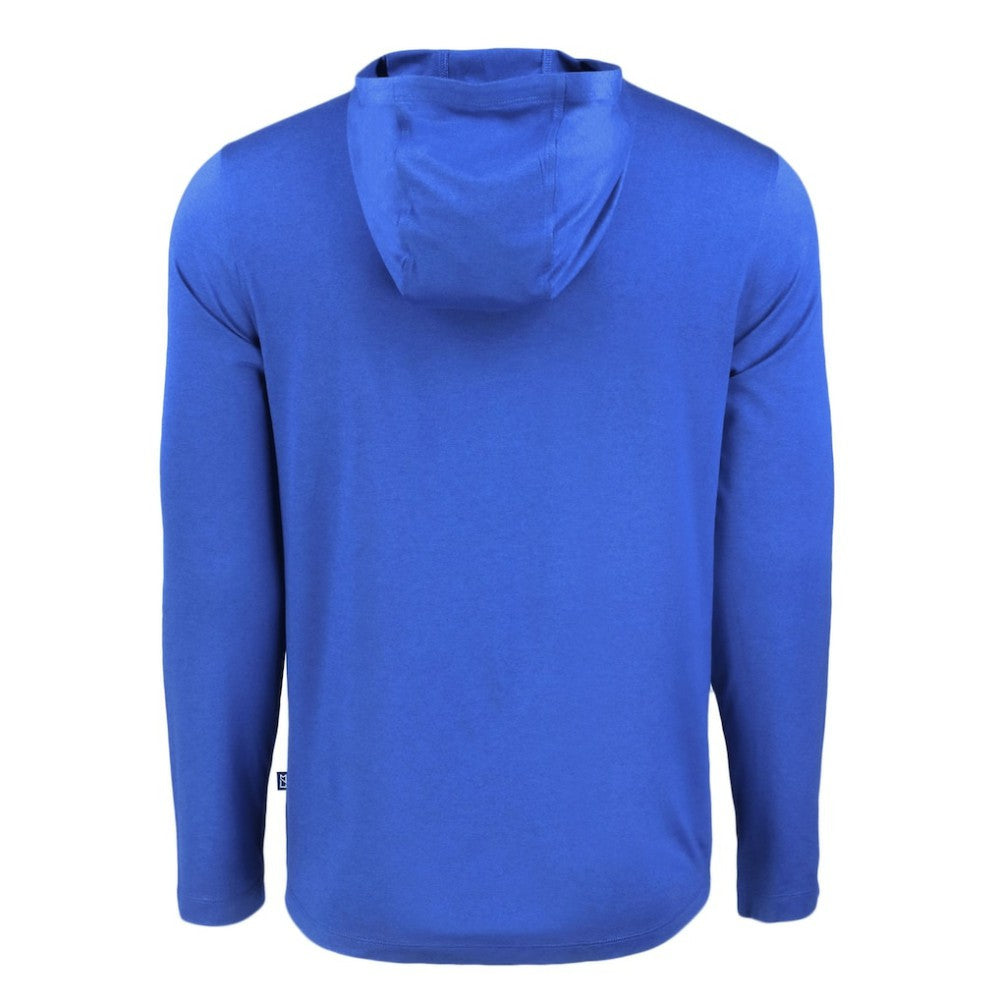 Chicago Cubs Cutter & Buck Coastline Epic Comfort Recycled Eco Hoodie Long Sleeve T-Shirt Clearance