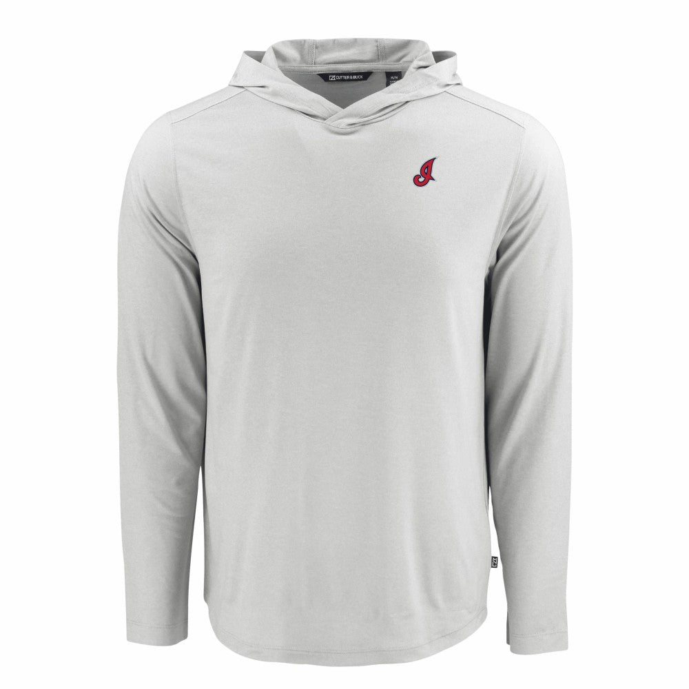 Cleveland Guardians Cutter & Buck Coastline Epic Comfort Recycled Eco Hoodie Long Sleeve T-Shirt discount